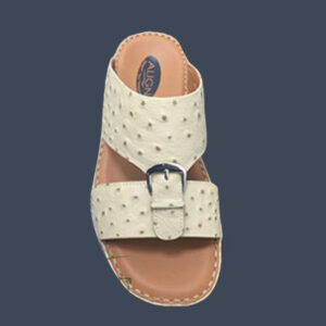 White Cow Ostrich Leather